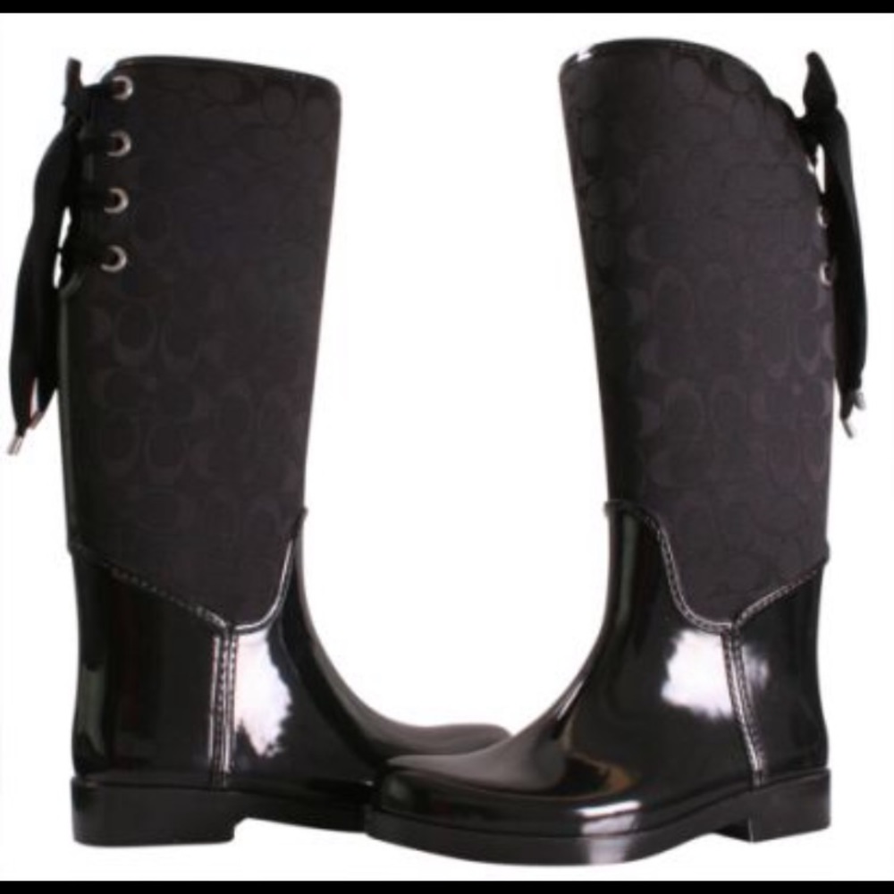 Coach Tristee Rainboot women’s size 7 all black